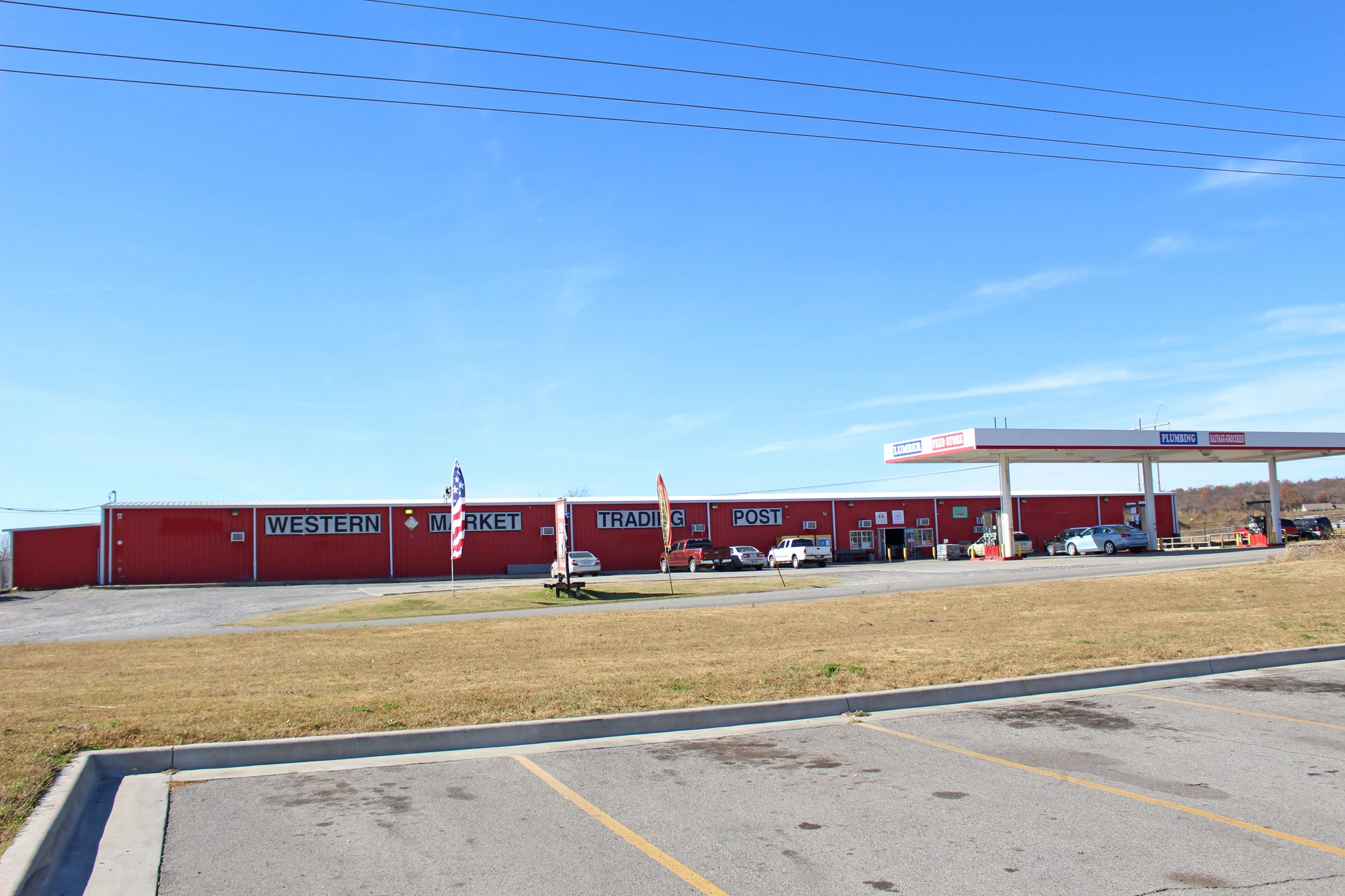Western Market Red Barn storefront in Sand Springs, Oklahoma